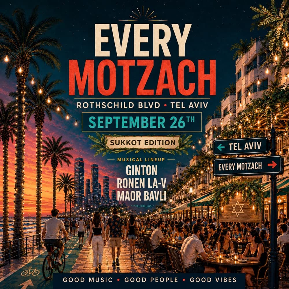 SUKKOT โข EVERY MOTZACH // 26.9๐